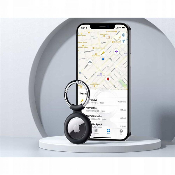 ESR CLOUD APPLE AIRTAG BLUE & BLACK