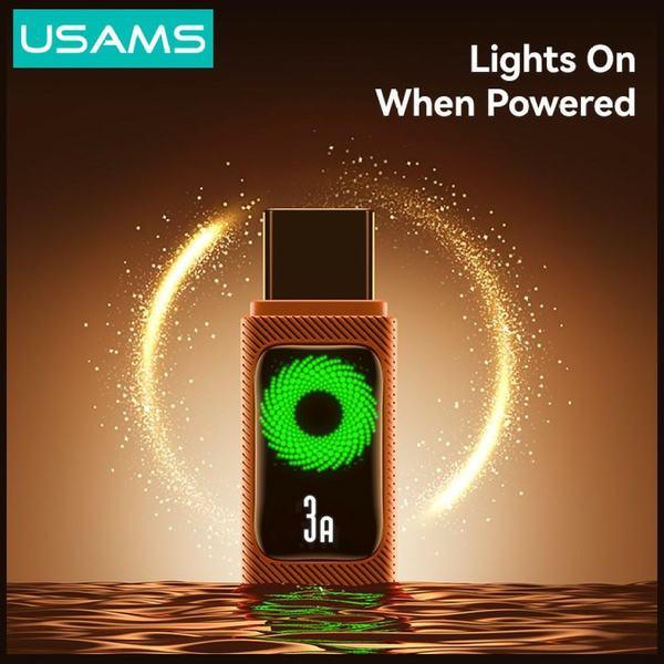 Kabel USAMS U92 18W USB-C do USB-A 1.2m  czarny