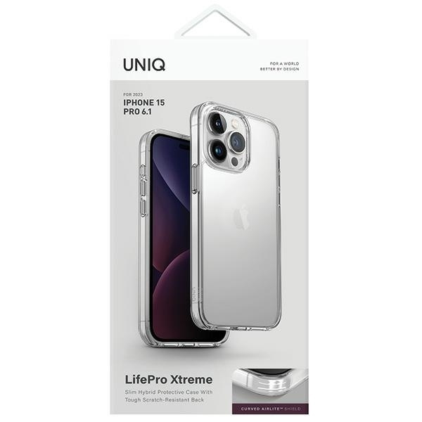 Uniq LifePro Xtreme Magclick Charging case for iPhone 15 Pro - transparent