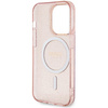 Guess GUHMP14LHCMCGP iPhone 14 Pro 6.1"różowy/pink hardcase Glitter Gold MagSafe