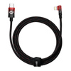 BASEUS MVP 2 ELBOW-SHAPED FAST CHARGING DATA CABLE TYPE-C TO IP 20W 2M BLACK+RED