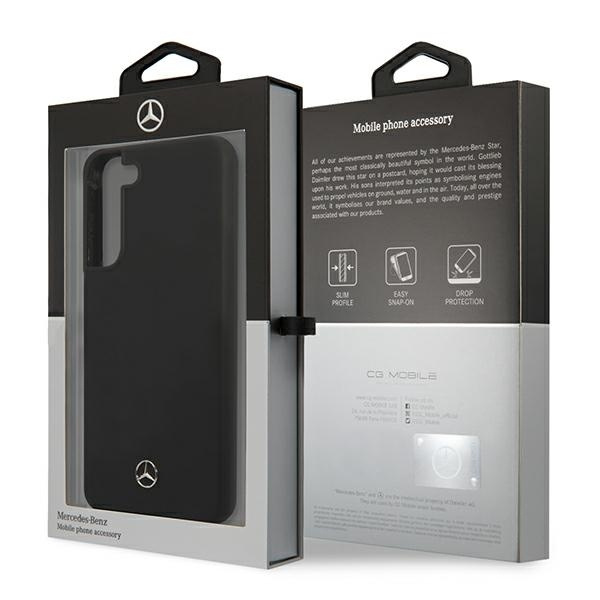 Etui Mercedes Silicone Line na Samsung Galaxy S22 - czarne