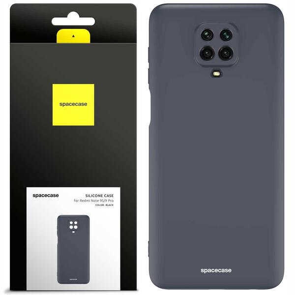 Spacecase Etui Silicone Case Redmi Note 9S/9 Pro black