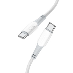 Kabel USB C do USB C Hoco PD 3A 60W 1 m X70 biały