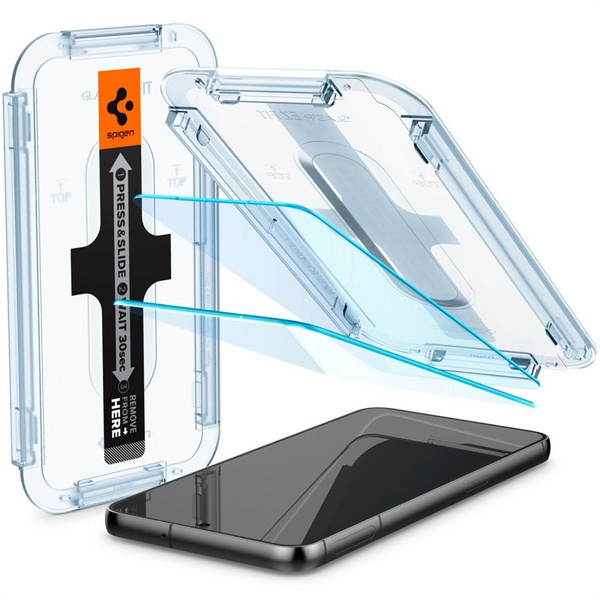 SZKŁO HARTOWANE SPIGEN GLAS.TR ”EZ FIT” 2-PACK GALAXY S23 CLEAR