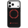 Etui Audi RSQ Carbon Fiber Sport Red     Circle MagSafe do iPhone 17 Pro Max czarny