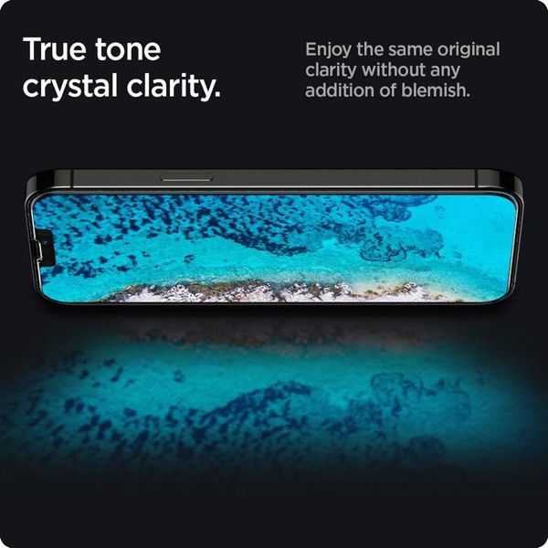Szkło hartowane Spigen Glas.tR Slim Privacy na iPhone 13 / 13 Pro / 14 / 16e