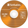 Płyta CD-RW Verbatim COLOUR SL 700MB     8-12X 5szt wielokolorowy 43167