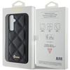 Guess GUHCS23FEPSQSQSK S23 FE S711czarny/black hardcase Quilted Metal Logo