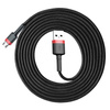 Baseus Cafule Cable CAMKLF-C91 USB-A / micro USB 1.5A 2 m - black and red