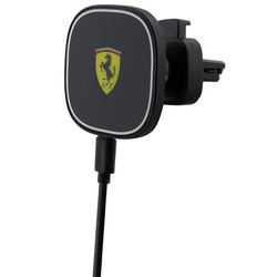 Ferrari uchwyt indukcyjny 15W FECHMGLK  do kratki czarny/black MagSafe