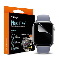 FOLIA OCHRONNA SPIGEN NEO FLEX 3-PACK APPLE WATCH 4 / 5 / 6 / 7 / 8 / 9 / SE (40 / 41 MM) CLEAR