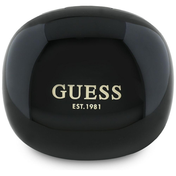 Słuchawki TWS Guess Flat Classic Logo    Electroplated czarny