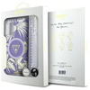 Etui Guess Palm Trees Triangle Pearl     Strap MagSafe do iPhone 16 fioletowy