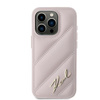 KARL LAGERFELD KLHCP15LPQDSMGP IPHONE 15 PRO 6.1" PINK/PINK HARDCASE DIAGONAL QUILTED SCRIPT