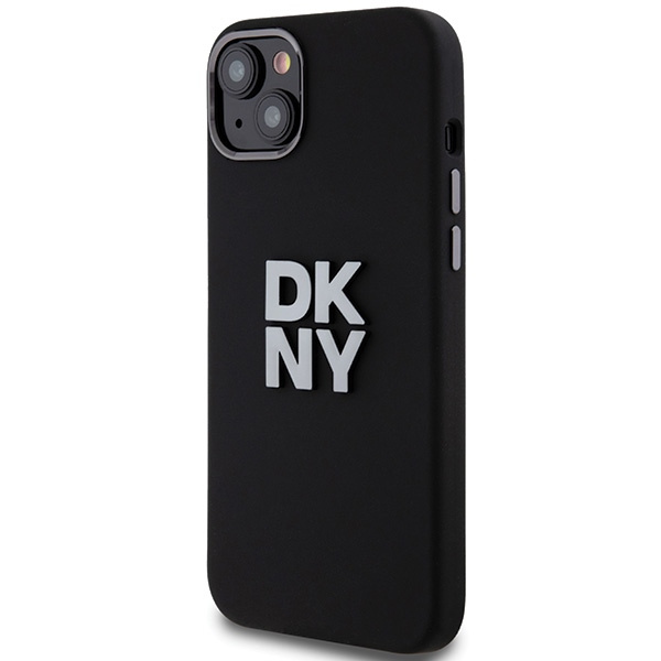DKNY DKHCP15MSMCBSK iPhone 15 Plus / 14Plus 6.7" czarny/black hardcase Liquid Silicone Metal Logo