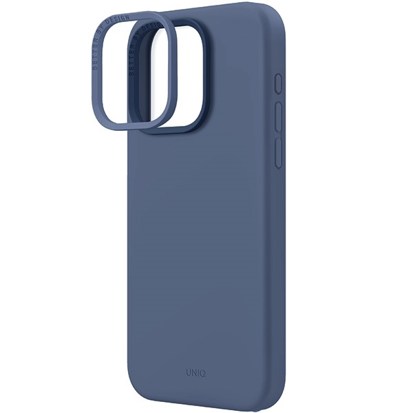 UNIQ etui Lino Hue iPhone 15 Pro Max 6.7" Magclick Charging granatowy/navy blue