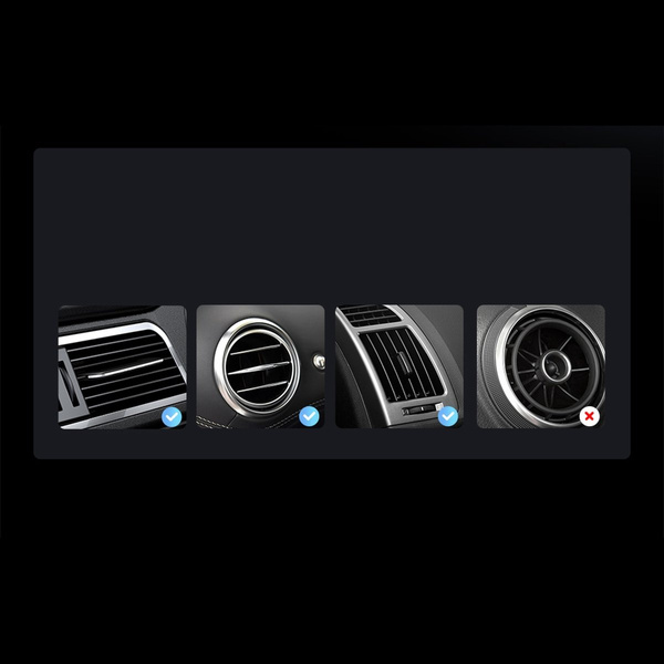 Baseus grawitacyjny uchwyt samochodowy na telefon na kratkę nawiewu biały (SUWX000002)