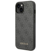 Guess GUHCP14MG4GFGR iPhone 14 Plus / 15 Plus 6.7" szary/grey hard case 4G Metal Gold Logo