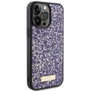 Guess GUHCP15XPFGSBSP iPhone 15 Pro Max 6.7" fioletowy/purple hardcase Rhinestone Metal Logo