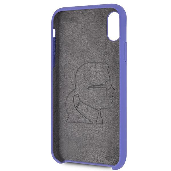Karl Lagerfeld KLHCPXSLVOG iPhone X/Xs hardcase fioletowy/violet Silicone