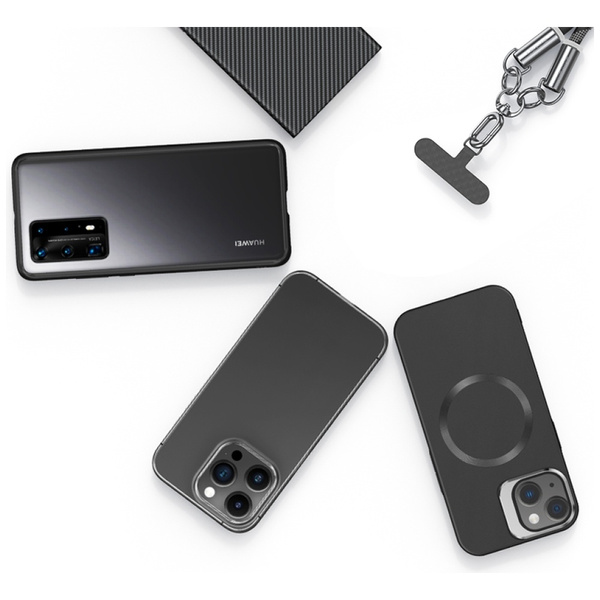 Smycz do telefonu z kablem do ładowania  Usams SJ746 30W USB-C do Lightning 1.2m czarny