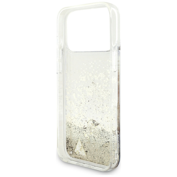 Etui Guess Liq. Glitter 4 Charms do      iPhone 17 Pro Max złoty