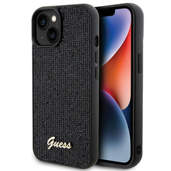 GUESS GUHCP15SPMSDGSK IPHONE 15/14/13 6.1 "BLACK / BLACK HARDCASE DISCO METAL SCRIPT