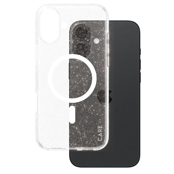 CARE by PanzerGlass Flagship Star Lit Case iPhone 16 Plus 6,7" biały/white MagSafe 1343