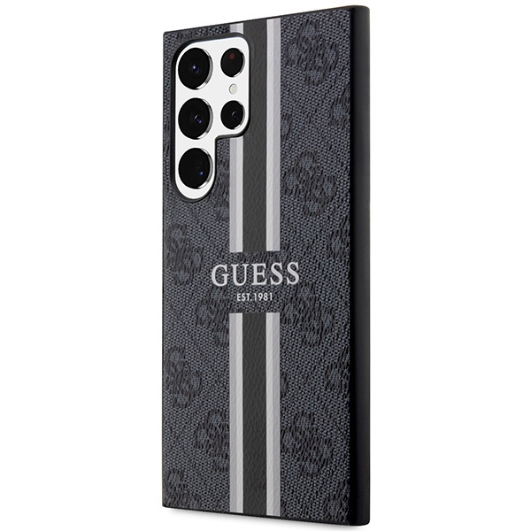 Guess GUHCS23LP4RPSK S23 Ultra S918 czarny/black hardcase 4G Printed Stripe
