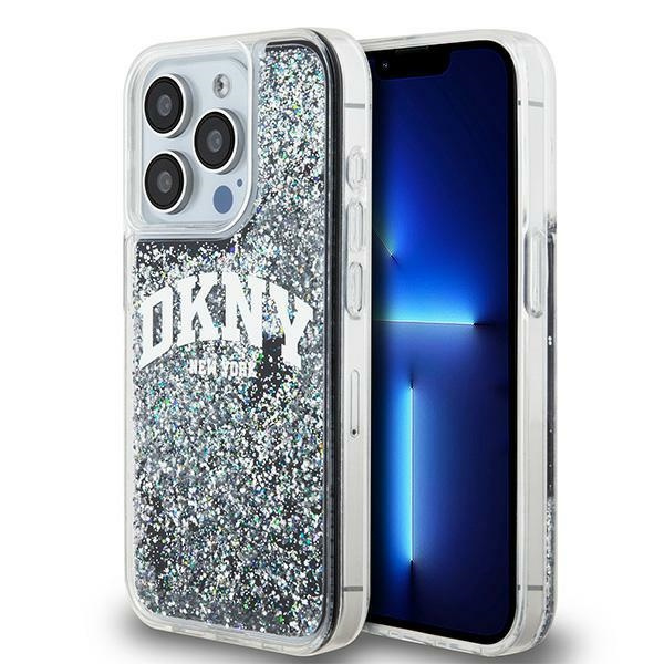 DKNY DKHCP13LLBNAEK iPhone 13 Pro / 136.1" czarny/black hardcase Liquid Glitter Big Logo