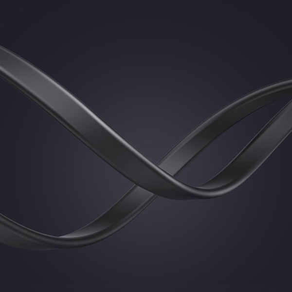 Ugreen płaski kabel przewód internetowy sieciowy Ethernet patchcord RJ45 Cat 7 STP LAN 10 Gbps 10 m czarny (NW106 11265)