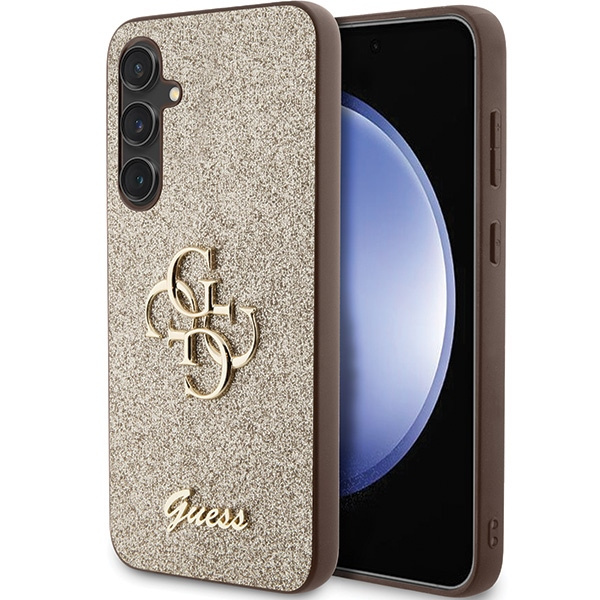 Guess GUHCS23FEHG4SGD S23 FE S711złoty/gold hardcase Glitter Script Big 4G