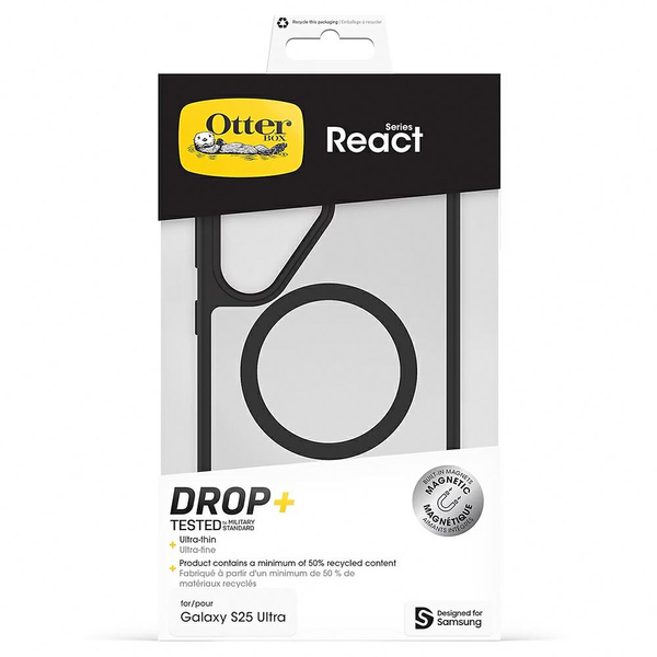 Etui Samsung Otterbox React Magnet do Galaxy S25 Ultra czarny