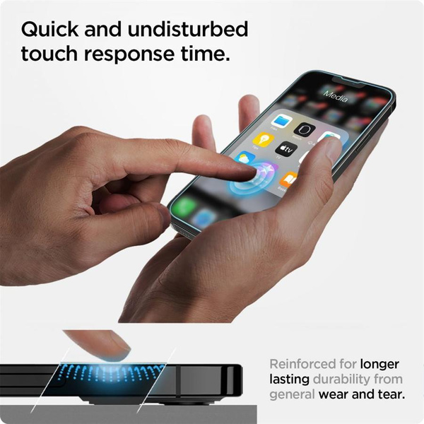 Szkło hartowane Spigen Glas.tR EZ Fit na iPhone 13 / 13 Pro / 14 / 16e