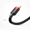 Baseus kabel Cafule USB - USB-C 3m 2A czerwony