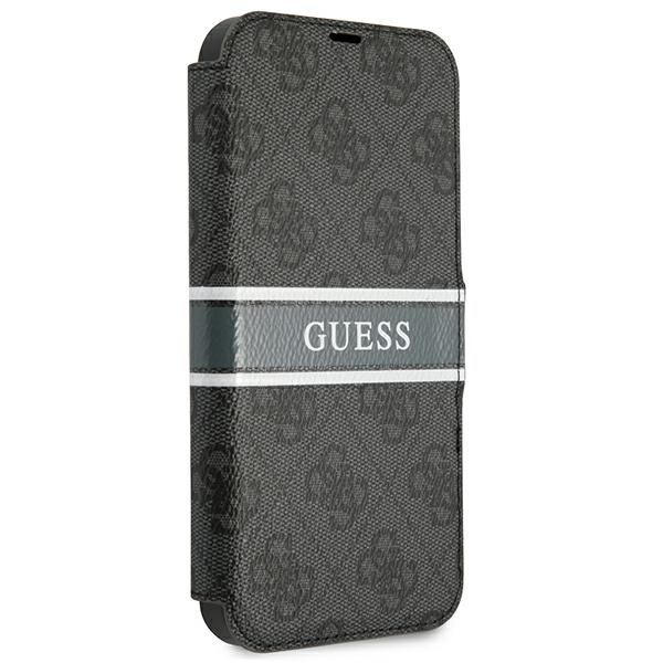 Guess GUBKP13S4GDGR iPhone 13 mini 5,4"szary/grey book 4G Stripe