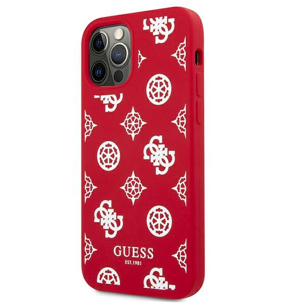 Guess GUHCP12LLSPEWRE iPhone 12 Pro Max6,7" czerwony/red hard case Peony Collection