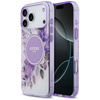 Etui Guess IML Flower & Tonal Circle     MagSafe do iPhone 17 Pro Max fioletowy