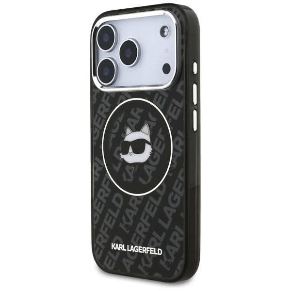 Etui Karl Lagerfeld IML Choupette Head   Logo MagSafe do iPhone 17 Pro Max czarny