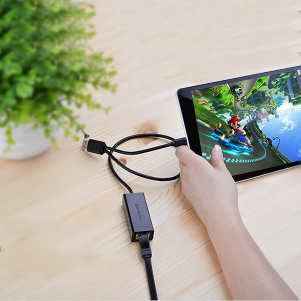 UGREEN EXTERNAL NETWORK ADAPTER RJ45 - USB 2.0 100 MBPS ETHERNET BLACK (CR110 20254)