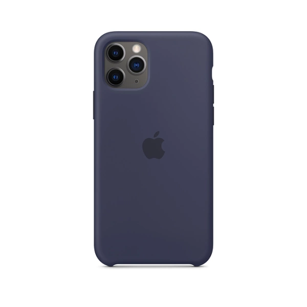 APPLE SILICONE CASE MWYJ2ZM/A IPHONE 11 PRO MIDNIGHT BLUE OPEN PACKAGE