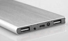 US13B POWERBANK SLIM 2XUSB 20000MAH SILVER