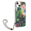 Guess GUHCP13MHFLSB iPhone 13 / 14 / 15 6.1" niebieski/blue hardcase Flower Strap