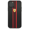 Ferrari FESNECHCP12MRE iPhone 12/12 Pro 6,1" czarny/black hardcase On Track PU Carbon