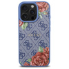 Guess GUHMP16XP4ROPEMCB iPhone 16 Pro    Max 6.9" niebieski/blue hardcase 4G Flowers Print MagSafe