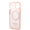 Guess GUHMP14SHTCMP iPhone 14 / 15 / 13 6,1" różowy/pink hard case Gold Outline Translucent MagSafe