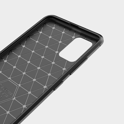 CASE ETUI CARBON LUX CZARNY SAMSUNG GALAXY A71