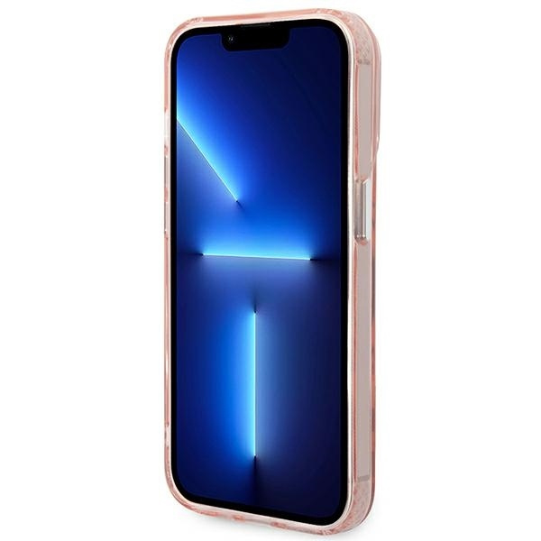 Karl Lagerfeld KLHMP14LHKCP iPhone 14 Pro 6.1" hardcase pink/pink Karl &amp; Choupette Aluminum Magsafe