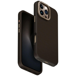 Etui UNIQ Keva Max do iPhone 16 Pro Max Magclick Charging Camera Stand brązowy